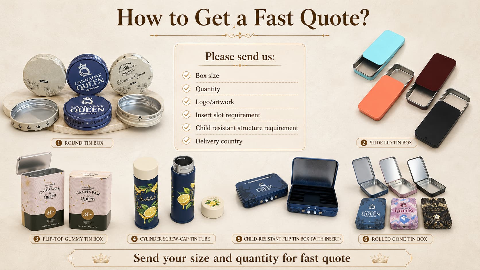 joint packaging tin box custom